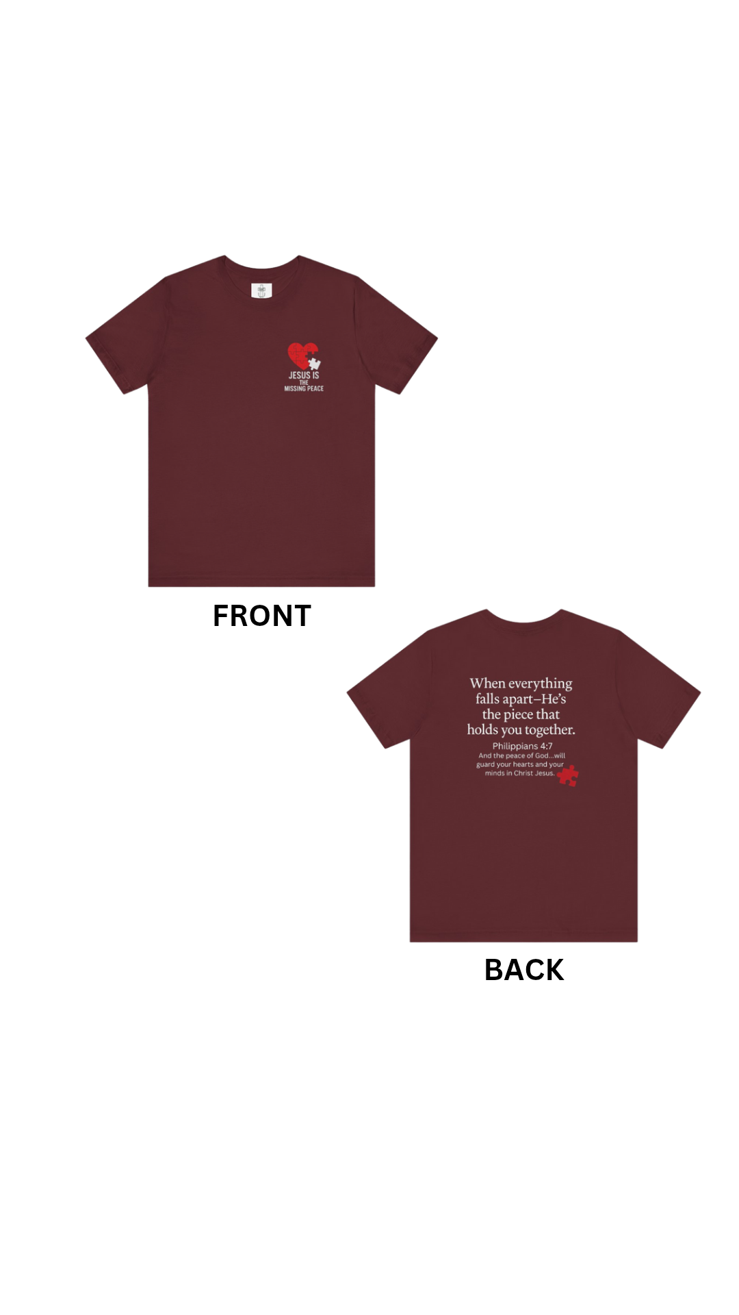 Jesus Is the Missing Peace – Christian T-Shirt